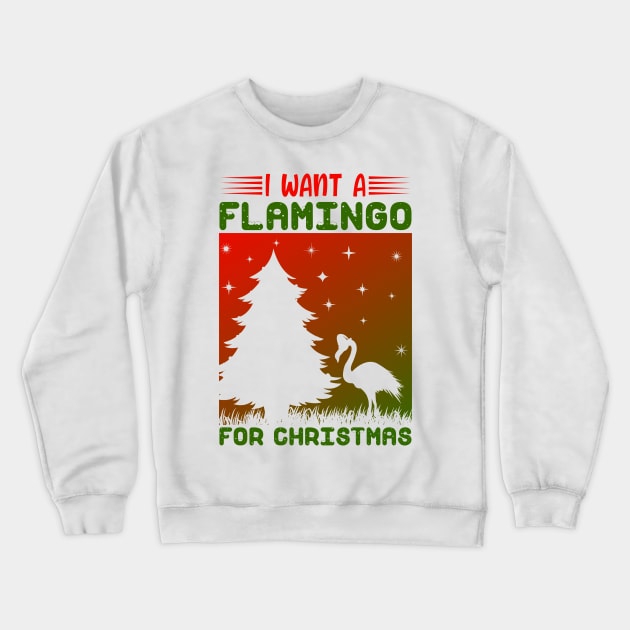 Flamingo christmas Crewneck Sweatshirt by MZeeDesigns